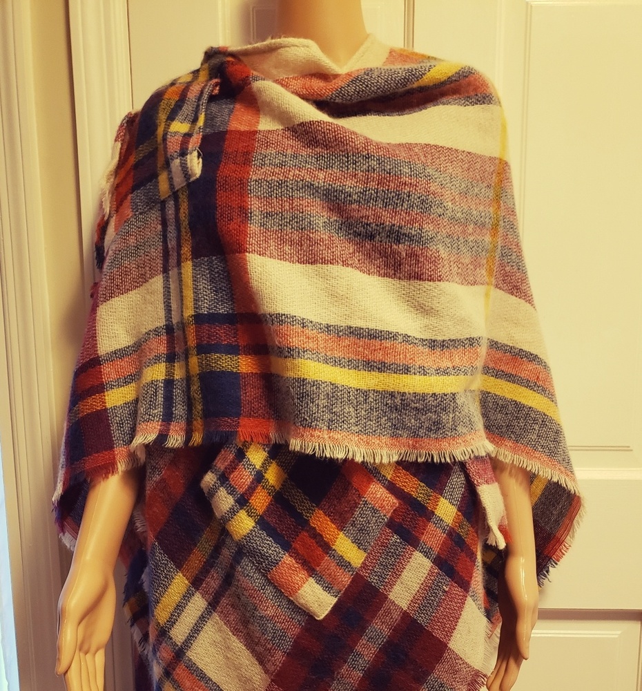 POCKET SHAWL SOFT WRAP SCARF COVER UP ~FRANCESCA'S